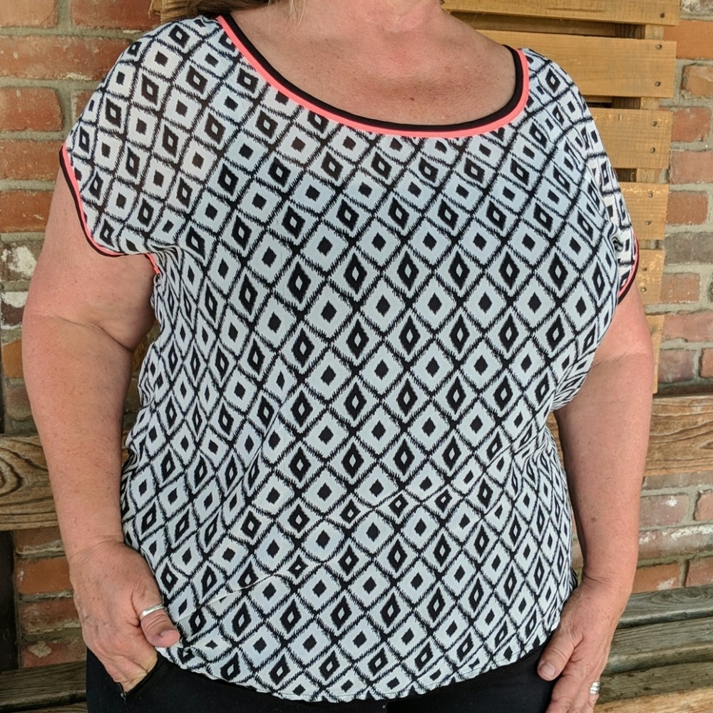 Black and White blouse